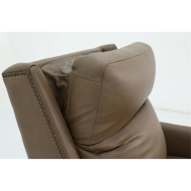 Pemberly Row Power Recliner with Power Head Rest in Cashmere Taupe