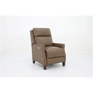 Pemberly Row Power Recliner with Power Head Rest in Cashmere Taupe