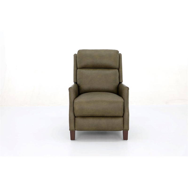Pemberly Row Power Recliner with Power Head Rest in Oasis Olive