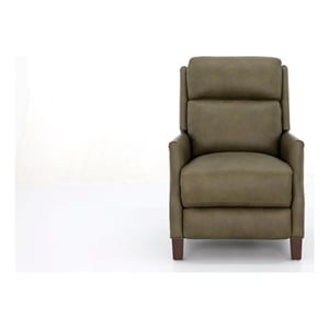 Pemberly Row Power Recliner with Power Head Rest in Oasis Olive