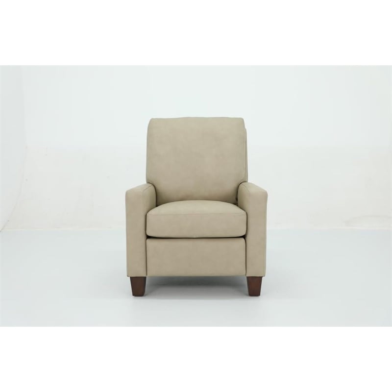 Pemberly Row Premium Push Thru The Arms Recliner in Cashmere Stone