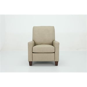 Pemberly Row Premium Push Thru The Arms Recliner in Cashmere Stone