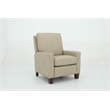 Pemberly Row Premium Push Thru The Arms Recliner in Cashmere Stone