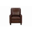 Pemberly Row Premium Push Thru The Arms Recliner in Elway Fudge