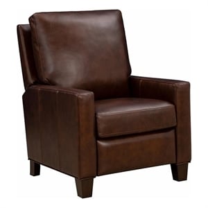 Pemberly Row Premium Push Thru The Arms Recliner in Elway Fudge