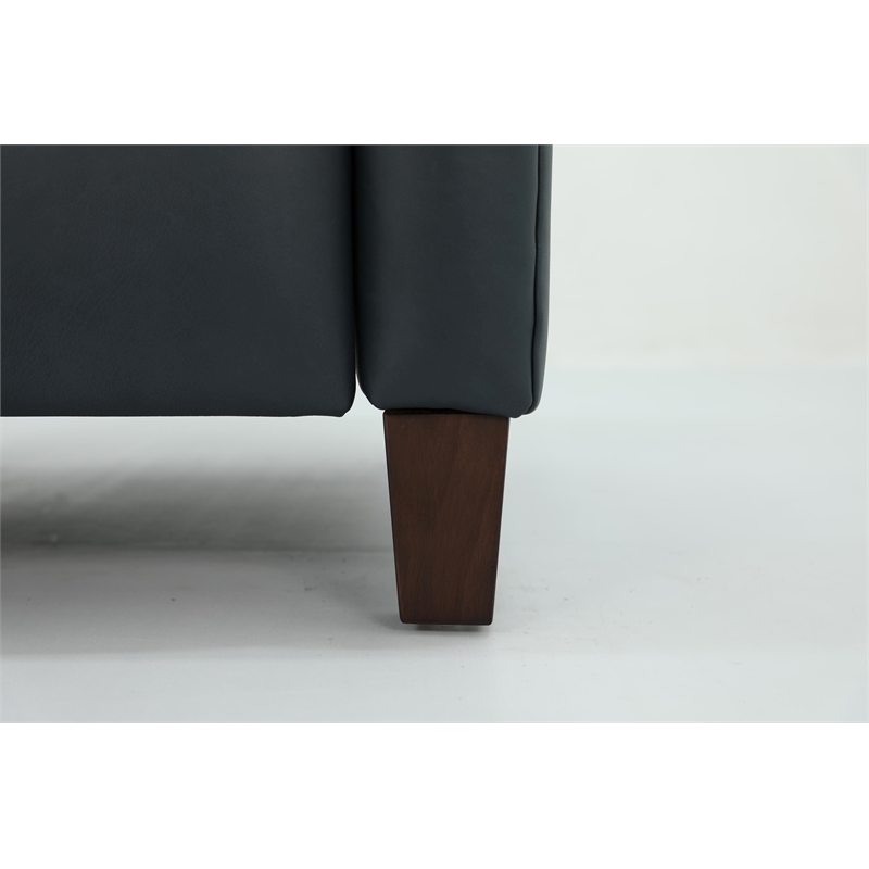 Pemberly Row Premium Push Thru The Arms Recliner in Santa Fe Ocean