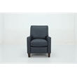 Pemberly Row Premium Push Thru The Arms Recliner in Santa Fe Ocean