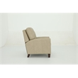 Pemberly Row Premium Push Thru The Arms Recliner in Cashmere Stone