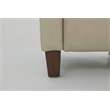 Pemberly Row Premium Push Thru The Arms Recliner in Cashmere Stone