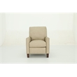 Pemberly Row Premium Push Thru The Arms Recliner in Cashmere Stone