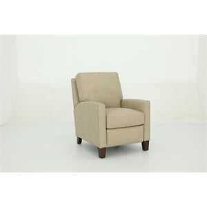 Pemberly Row Premium Push Thru The Arms Recliner in Cashmere Stone