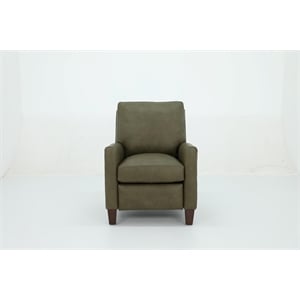 Pemberly Row Premium Push Thru The Arms Recliner in Oasis Olive