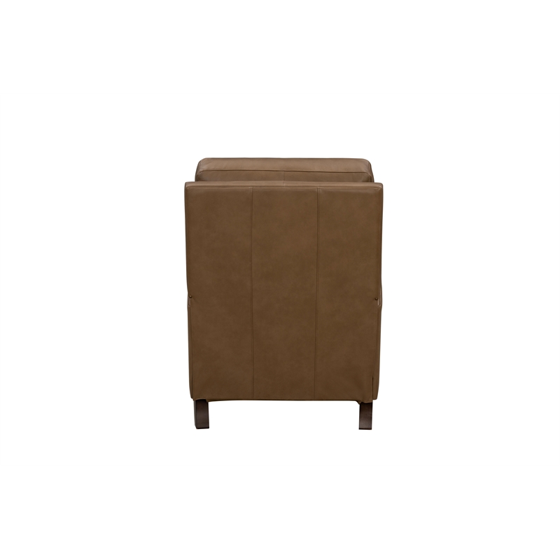 Pemberly Row Premium Push Thru The Arms Recliner in Hillwood Toffee