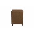 Pemberly Row Premium Push Thru The Arms Recliner in Hillwood Toffee