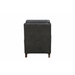 Pemberly Row Premium Push Thru The Arms Recliner in Elway Dark Gray