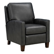 Pemberly Row Premium Push Thru The Arms Recliner in Elway Dark Gray