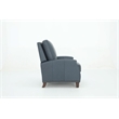 Pemberly Row Premium Push Thru The Arms Recliner in Santa Fe Ocean