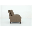 Pemberly Row Premium Push Thru The Arms Recliner in Cashmere Taupe