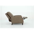 Pemberly Row Premium Push Thru The Arms Recliner in Cashmere Taupe