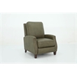 Pemberly Row Premium Push Thru The Arms Recliner in Oasis Olive