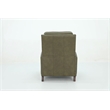 Pemberly Row Premium Push Thru The Arms Recliner in Oasis Olive