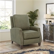 Pemberly Row Premium Push Thru The Arms Recliner in Oasis Olive
