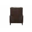 Pemberly Row Premium Push Thru The Arms Recliner in Ashford Walnut