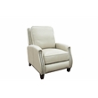 Pemberly Row Premium Push Thru The Arms Recliner in Shoreham Cream