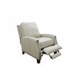 Pemberly Row Premium Push Thru The Arms Recliner in Shoreham Cream