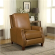 Pemberly Row Push Thru The Arms Recliner in Shoreham Ponytail