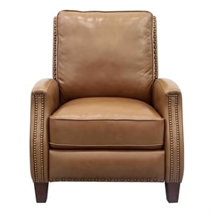 Pemberly Row Push Thru The Arms Recliner in Shoreham Ponytail