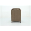 Pemberly Row Premium Push Thru The Arms Recliner in Cashmere Taupe