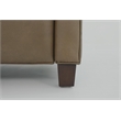Pemberly Row Premium Push Thru The Arms Recliner in Cashmere Taupe