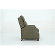 Pemberly Row Premium Push Thru The Arms Recliner in Oasis Olive
