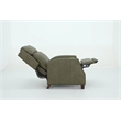 Pemberly Row Premium Push Thru The Arms Recliner in Oasis Olive