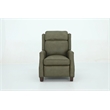 Pemberly Row Premium Push Thru The Arms Recliner in Oasis Olive