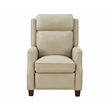 Pemberly Row Push Thru The Arms Recliner in Barone Parchment