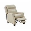 Pemberly Row Push Thru The Arms Recliner in Barone Parchment