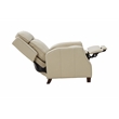 Pemberly Row Push Thru The Arms Recliner in Barone Parchment