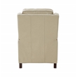Pemberly Row Push Thru The Arms Recliner in Barone Parchment