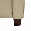 Pemberly Row Push Thru The Arms Recliner in Barone Parchment