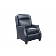Pemberly Row Premium Push Thru The Arms Recliner in Shoreham Blue