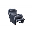 Pemberly Row Premium Push Thru The Arms Recliner in Shoreham Blue