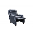 Pemberly Row Premium Push Thru The Arms Recliner in Shoreham Blue