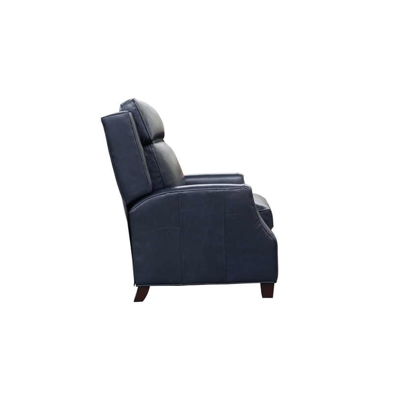 Pemberly Row Premium Push Thru The Arms Recliner in Shoreham Blue