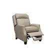 Pemberly Row Premium Push Thru The Arms Recliner in Shoreham Cream