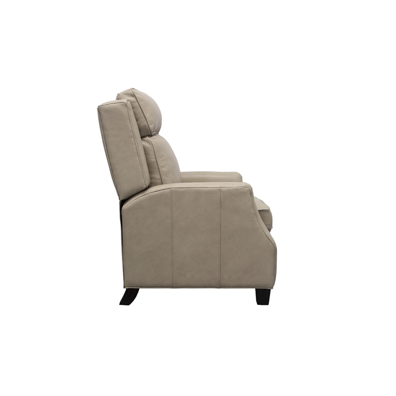 Pemberly Row Premium Push Thru The Arms Recliner in Shoreham Cream
