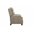 Pemberly Row Premium Push Thru The Arms Recliner in Shoreham Cream