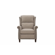 Pemberly Row Premium Push Thru The Arms Recliner in Linen Gray