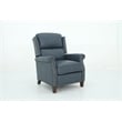 Pemberly Row Premium Push Thru The Arms Recliner in Santa Fe Ocean